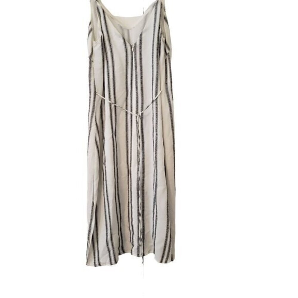ASTR  Womens Midi Dress‎ Pre-Owned Size Small  Cream Black Lined - Picture 12 of 12